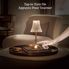Bell+Howell Alma Elegant LED Cordless Table Lamp - Gold-Feather-light portability: lightweight lamp moves easily from room to room for work, decor changes, or cozy evenings