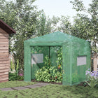 Outsunny 8' x 6' Portable Pop Up Greenhouse- Foldable design, easy to open and close    