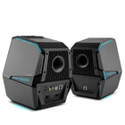 Hecate by Edifier G5000 Bluetooth Multi-Input Gaming Stereo Speakers with RGB Light Effect - Black-1.25" treble unit with titanium-film dome, together with a 4" alto-bass unit of aluminum plate, meeting the standards of HI-RES