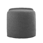 Modway Nebula Boucle Upholstered Ottoman - Charcoal-Ottoman Capacity: 275 lbs.