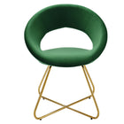 Modway Nouvelle Performance Velvet Dining Chair - Gold/Emerald - 2 Pack-8