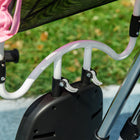 Qaba 6-in-1 Toddler Tricycle Stroller with Basket and Canopy - Pink-Material: PP, Metal, Polyester 