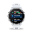 Garmin Forerunner 170 Music Smartwatch - Whitestone with Whitestone/Cloud Blue Band-Get personalized training plans now featuring run-walk intervals that dynamically adapt after every session based on your performance and recovery