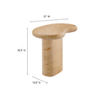 Modway Elowen Indoor/Outdoor Patio Textured Faux Travertine Side Table - Travertine-Faux Travertine Finish