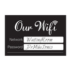 Cosco Rewritable WIFI Password Indoor Sign - 6" x 4" - Black and White-Designed for indoor use, the compact 6" x 4" size fits perfectly on desks, counters, or reception areas