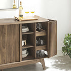 Modway Eudora 60" Sideboard - Walnut-Non-Marking Foot Pads