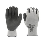 Atlas Everyday Winter Natural Rubber Latex Rough Grip Glove - Cotton/Poly Acrylic Liner - Grey/White - XLarge - 2 Pack-Seamless knit acrylic/cotton/poly knit