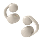 Sony LinkBuds Clip Truly Wireless Open Earbuds - Cream-Open ear listening with all-day comfort - Experience true open ear freedom—hear your music and the world around you without ever tuning out. The ergonomic, feather-light design and customizable Air Fitting Cushions ensure lasting comfort, so you can wear LinkBuds Clip earbuds all day long.