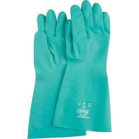 Showa Best Glove Nitri-Solve Gloves, Heavy-Duty, Size 2X-Large/11, 15" L, Nitrile, 22 mil - 12 Pack-Cuff Style Straight