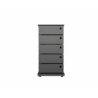 Simply Storage Unit 14.96"W x 10.43"D x 28.35"H - Black-Solid steel construction with scratch-resistant finish