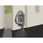 Suncast Everett Storage Shed - 6' x 5' - Dove Grey-Reinforced resin floor withstands heavier loads.