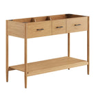 Modway Zaire 48" Double Sink Compatible Bathroom Vanity Cabinet - Natural-MDF and Rubberwood