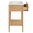 Modway Zaire 36" Bathroom Vanity - Natural/White-9