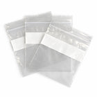KL Rubber Resealable Polyethylene Bag With White Id Block & Hang Hole - 2 Mil - 4” x 4" - 1000 Pack-Approved for direct food contact