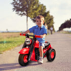 Qaba Baby Push Car with Music, Bubble - Red-Attractive motorcycle design for young children 
