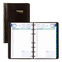 Blueline 2026 MiracleBind Daily Planner - 8" x 5" - Black - Bilingual-12-Month: January 2026 to December 2026