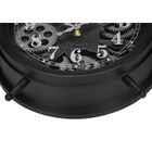 Monarch Specialties Clocks 12" Round Table Clock - Black -No assembly required, simply insert 3pcs AA batteries (not included) for a convenient and hassle-free addition to your home decor