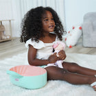 Manhattan Toy Love, Stella My First Doll & Bassinet - Peach-Sits unassisted