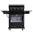 Kenmore 4 Burner Gas Grill with Side Searing Burner - Black/Copper-25” x 17” Firebox 