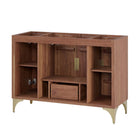 Modway Daylight 48" Single Sink Compatible Bathroom Vanity Cabinet - Walnut-Assembly Required