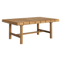 Modway Eleni 41" Outdoor Teak Wood Coffee Table - Natural-41 Inch Rectangle Coffee Table