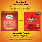 Twinings English Breakfast Black Tea Bags - 50 Pack-Delivers a satisfying cup with a distinctive coppery-red colour and balanced finish