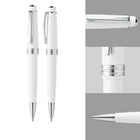 A.T. Cross Bailey Light Polished White Resin and Gold Tone Ballpoint Pen - Fine - Black Ink-4