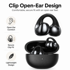 Rwan Clip Open-Ear Earbuds - Black-Suitable for music, calls, commuting, exercise and daily activities