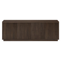 Hudson&Canal Hanson TV Stand for TV's up to 75" - Alder Brown-A transitional design accommodates TVs up to 75" for your entertaining space