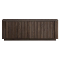 Hudson&Canal Canton TV Stand for TV's up to 75" - Alder Brown-A transitional design accommodates TVs up to 75" for your entertaining space