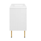Modway Chaucer 48" Single Sink Bathroom Vanity - White-Wood Grain Laminate