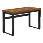 Monarch Specialties 7675 48" Computer Desk - Walnut/Adj.Height/ Black Metal-For versatile use as a computer desk / writing table, this piece is perfect for limited spaces and adjustable from 29.5 inches to 48 inches in height