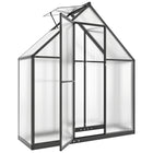Outsunny Polycarbonate Greenhouse with Swing Door & Adjustable Window - 5.5' x 6.5'- Robust aluminium alloy frame for long-term use
 