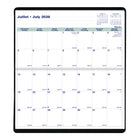 Blueline 2027 18-Month Monthly Pocket Planner with Stitched Binding - 6-1/2" x 3-1/2" - Assorted - Bilingual-Page Size: 6-1/2'' H x 3-1/2" W