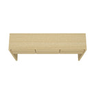 Manhattan Comfort Linda Modern 3-Drawer Console Table - Natural Oak-30 Day Limited Manufacturer's Warranty