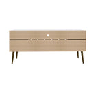 Manhattan Comfort Bradley 62.99" Mid-Century Modern TV Stand - White and Rustic Brown-10