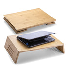 Officemate Bamboo Monitor Stand-Simple setup with no assembly required