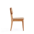 Manhattan Comfort Giverny 18.11" Industry Chic Dining Chair - Nature - Set of 2-Seat Height Measures: 17.32 in. With Weight Capacity of 275 lb