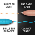 Paper Mate InkJoy Gel Metallic Retractable Pen - Medium Point (0.8mm) - Assorted Colours - Set of 10-Exceptionally smooth ink keeps the ideas flowing across the page
