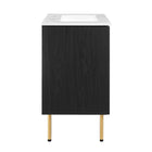 Modway Chaucer 30" Bathroom Vanity - Black/White-9