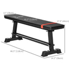 Soozier Flat Workout Bench-Padded foam seat to support the body properly