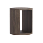 Manhattan Comfort Alure 20" Contemporary End Table - Walnut-Wood grain laminate finish that adds depth and contemporary appeal