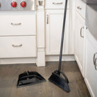 Vileda Strong Sweep Broom with Step-On Dust Pan - Black-8