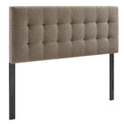 Modway Lily Upholstered Queen Size Headboard - Taupe-Chenille Fabric Upholstery