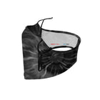 Oliver's Labels 2-Ply Non-Medical Kids Scarf Face Mask - Black Tie Dye-Soft adjustable ear loops to fit any size face.