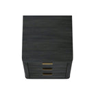 Manhattan Comfort Evelyn 20" Modern 3-Drawer Nightstand - Charcoal Grey-20" L x 20" W x 24" H