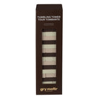 Gry Mattr Tumbling Tower - 57 Building Blocks - Brown-Includes 57 painted blocks for 18 layers and 1 dice