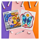 Crayola 32-Page Adult Colouring Book - Mercury in Retrograde-A relaxing way to enjoy screen-free time and reconnect with your inner universe