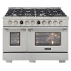Kucht 48" KXP Series Dual Fuel Range Propane Gas - Stainless Steel-New Kucht Horus Digital Dial Thermostat