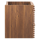 Modway Render 24" Wall-Mount Bathroom Vanity Cabinet - Walnut-MDF and Particleboard